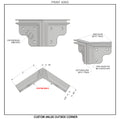 3-Way Outside SEG Corner (CUSTOM ANGLE)