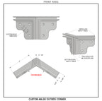 3-Way Outside SEG Corner (Custom Angle)