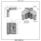 3-Way Inside Corner Connectors (F-to-W Track)