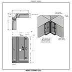 3-Way Inside Corner Connectors (F-to-W Track)